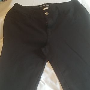 Black stretchy Faded Glory pants